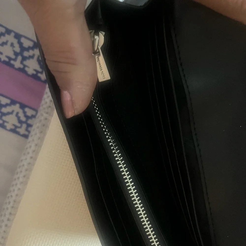 Michael Kors Black and Silver Clutch